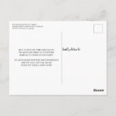 木材発素朴行パーティー延期 ポストカード (裏面)