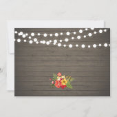 木材秋素朴フローラサプライズ退職パーティー 招待状 (裏面)