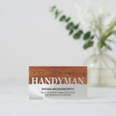 木材粒パネル銀製手権看板 名刺 (スタンド正面)