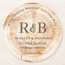 木材素朴のモノグラ結婚ム名の保存日付