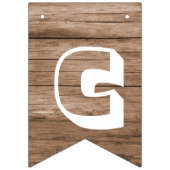 木材素朴の卒業パーティーのバンティング旗 バンティングフラッグ (第2の旗)