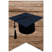 木材素朴の卒業パーティーのバンティング旗 バンティングフラッグ (第1の旗)