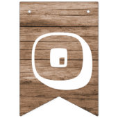 木材素朴の卒業パーティーのバンティング旗 バンティングフラッグ (第3の旗)