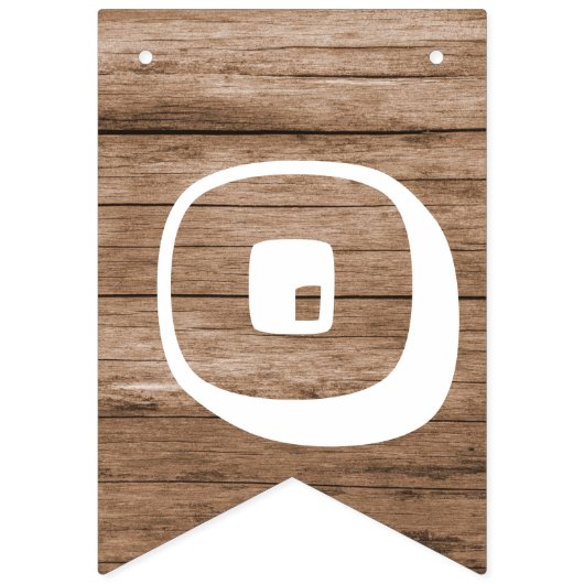 木材素朴の卒業パーティーのバンティング旗 バンティングフラッグ (第3の旗)