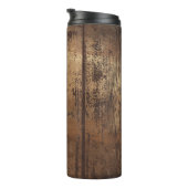 木材素朴カラーベースと名前サーマルタンブラー タンブラー (回転右)