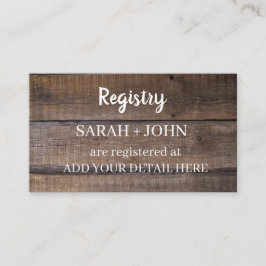 木材素朴ギフト登録外箱カード 名刺