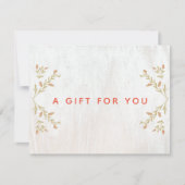 木材素朴ギフト証書 シーズンカード (正面)