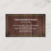 木材素朴ジャンク取り出しサービス 名刺 (裏面)