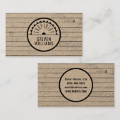 木材素朴スタイル 名刺 (正面/裏面)