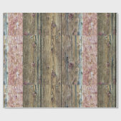 木材素朴パネル ラッピングペーパー (フラット)