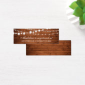 木材素朴ブライダルシャワーレジストリ挿入カード (デスク)