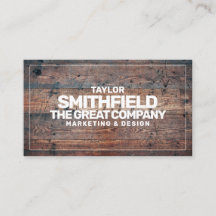 木材素朴プロフェッショナル名刺