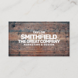 木材素朴プロフェッショナル名刺 名刺