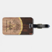 木材素朴モノグラム ラゲッジタグ (裏面横)