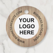 木材素朴ロゴ事業の包装ラベル フェイバータグ (正面)