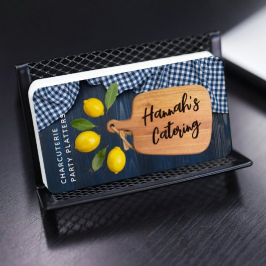 木材素朴切削ボード柑橘系料理スクリプトバス 名刺