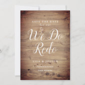 木材素朴国の延期をやり直す 招待状 (正面)