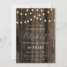 木材素朴弦のライトリタイアメント 招待状