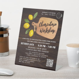 木材素朴板シトラス料理スクリプト 台座サイン