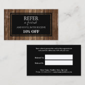 木材素朴紹介カード 紹介カード (正面/裏面)