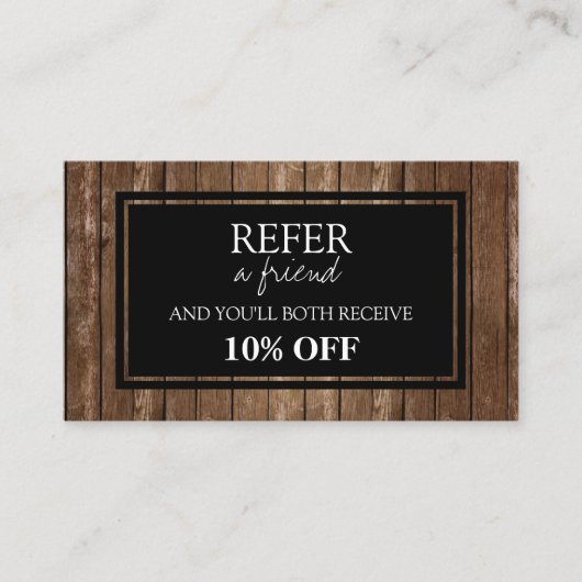 木材素朴紹介カード 紹介カード (正面)