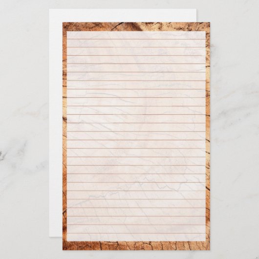 木材素朴製文房具紙 便箋 (正面/裏面)