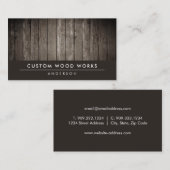 木材素朴-木工名刺 名刺 (正面/裏面)