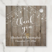 木材結婚とライトを風化してくれてありがとう フェイバータグ (裏面)