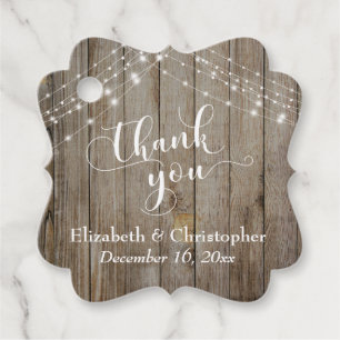 木材結婚とライトを風化してくれてありがとう フェイバータグ