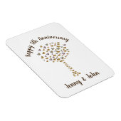 木材結婚の5周年記念 マグネット (右側)