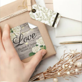 木材結婚フローラストリングラ素朴イト スクエアシール