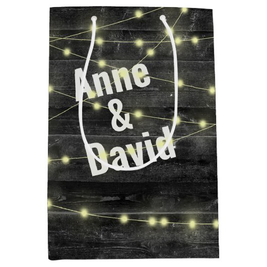 木材結婚上の照明の名前は中抱き枕 ミディアムペーパーバッグ (正面)