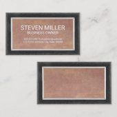 木材縁ど |古いテクスチャ 名刺 (正面/裏面)