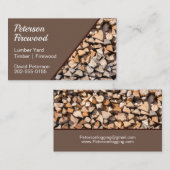 木材置場の薪 名刺 (正面/裏面)