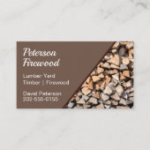 木材置場の薪 名刺 (正面)