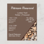 木材置場薪業 チラシ (正面)