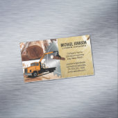 木材置場 | ウッド | 丸鋸盤 マグネット名刺 (インサイチュ)