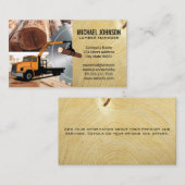 木材置場 | ウッド | 丸鋸盤 名刺 (正面/裏面)