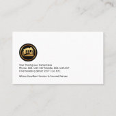 木材金ゴールドラインのリノベーション 名刺 (裏面)