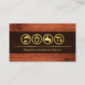 木材金ゴールドラインのリノベーション 名刺 (正面)