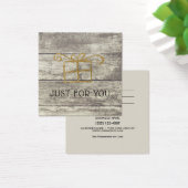 木材金ゴールド素朴ギフトカード証明書 (デスク)