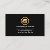 木材金ゴールド絵を描・ブラシ・ハンディマン・ペインター 名刺 (裏面)