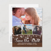 木材4の写真素朴を保存する 案内ポストカード (正面/裏面)