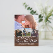 木材4の写真素朴を保存する 案内ポストカード (スタンド正面)