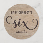 木材5素朴-6ヶ月ベビーマイルストーン記号 (裏面)
