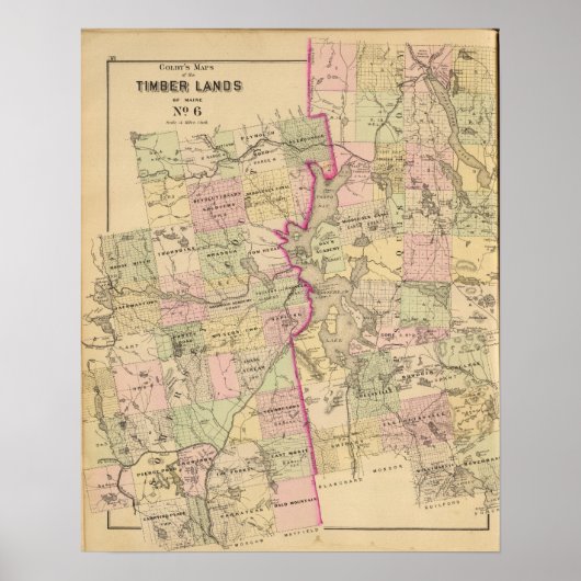 木材6マップ ポスター (正面)