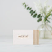 木材・コンクリート建築、インテリアデザイン 名刺 (スタンド正面)