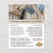 木材、ハンマー&爪、 ネイル、大工、大工の広告 チラシ (正面)