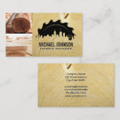 木材 | 丸鋸盤 | シティスカイライン 名刺 (正面/裏面)