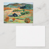 木材 – 初期秋横 ノートカード (正面/裏面)